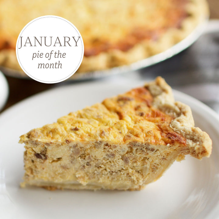 Gluten Free Sausage & Onion Quiche - Southern Baked Pie Company