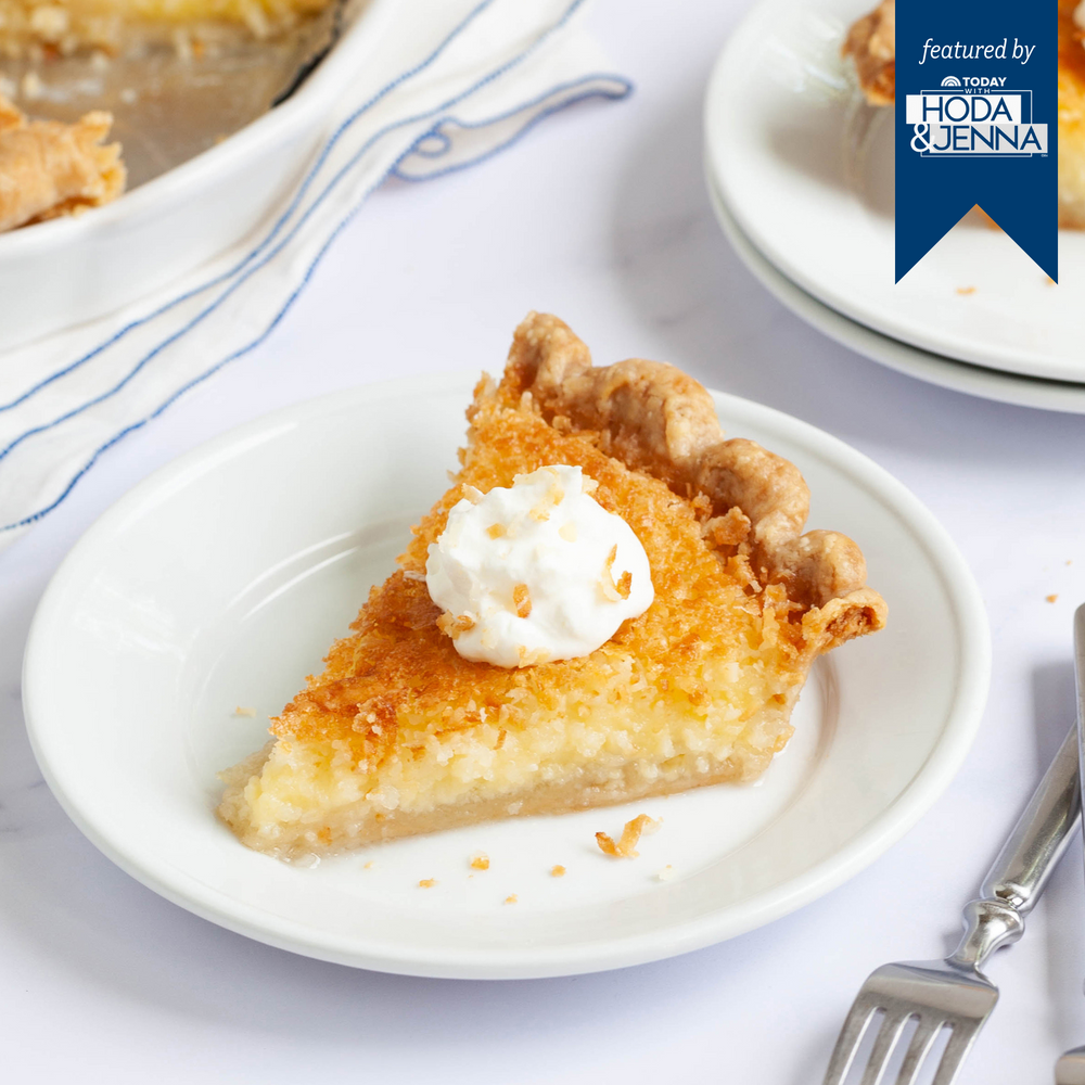 Gluten Free French Coconut Custard Pie - Southern Baked Pie Company