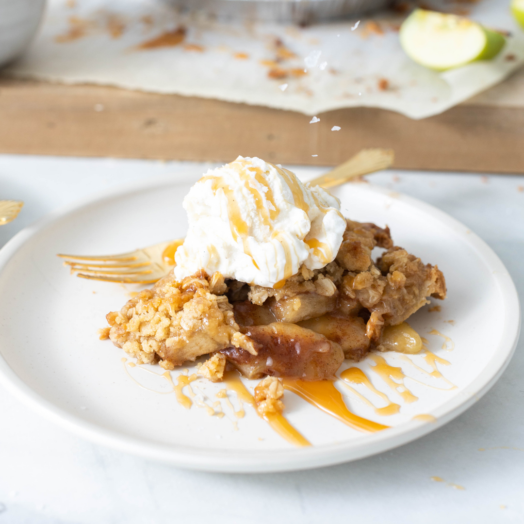 Salted Caramel Dutch Apple Pie